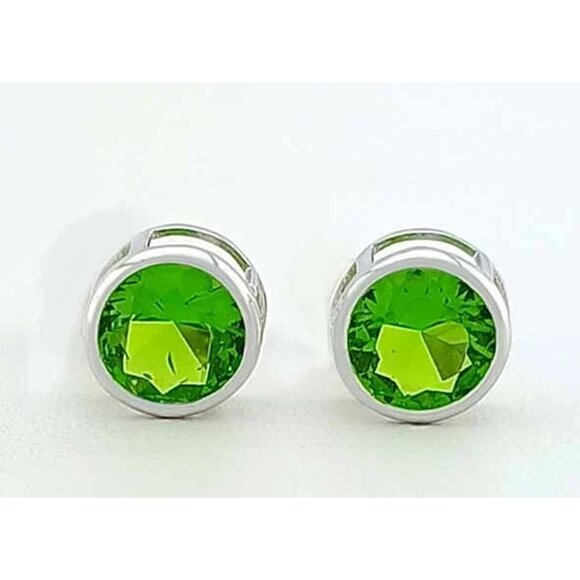 80011008_W_1_1600X1600.jpg Genuine 2.10 Cts Peridot Stud Earrings 14k White Gold